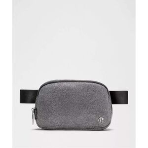 lululemon athletica Sparkly Silver textured Belt Bag